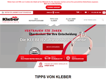 Tablet Screenshot of kleber-reifen.de